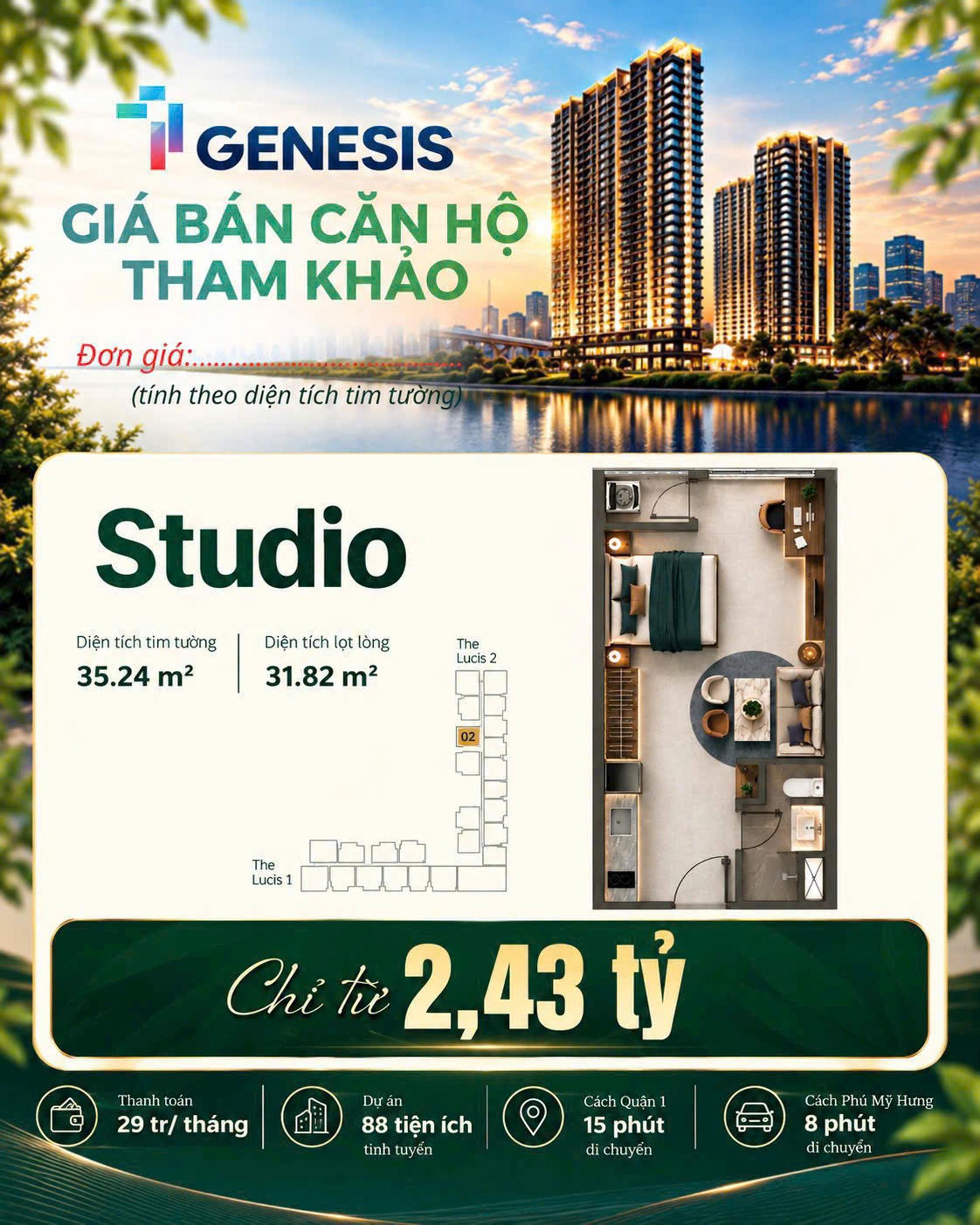 Giá bán & thanh toán TT Genesis